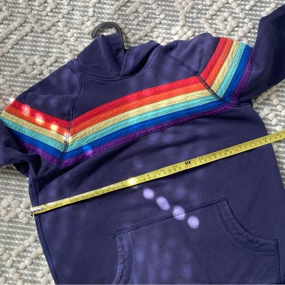 [Hanna Andersson] Rainbow Stripe Hoodie 150 / 12 - Picture 5 of 6